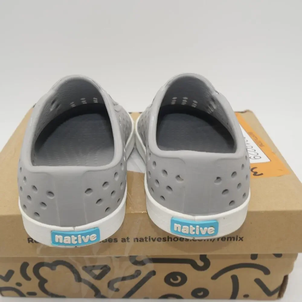 NEW Native Toddler Baby Size 4 Shoes Jefferson Shoes  Gray White C4